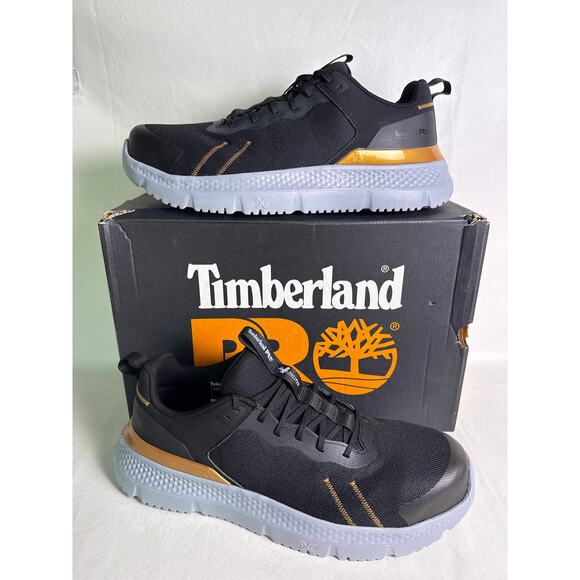 Timberland Pro Setra Low Safety Work Shoe Composite Toe Men's 12 M Black Mesh - Picture 1 of 11